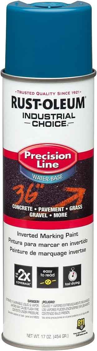 Fluorescent Orange Marking Spray Paint - Rust-Oleum 12 Pack, 17 Oz Inverted Solvent-Based