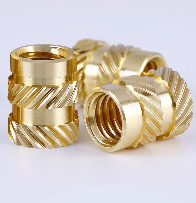 380Pcs JSIERLUOV Threaded Inserts Assortment Kit M2 M2.5 M3 M4 M5 for 3D Printing Components Plastic molding, Metric Brass Knurled Nuts Insert by Heat into Plastic Parts