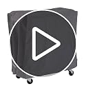 AKEfit Waterproof Outdoor Cooler Cart Cover 34"L x 19"W x 31"H Grey - Fits 65-80 Quart Ice Chest & Rolling Beverage Carts