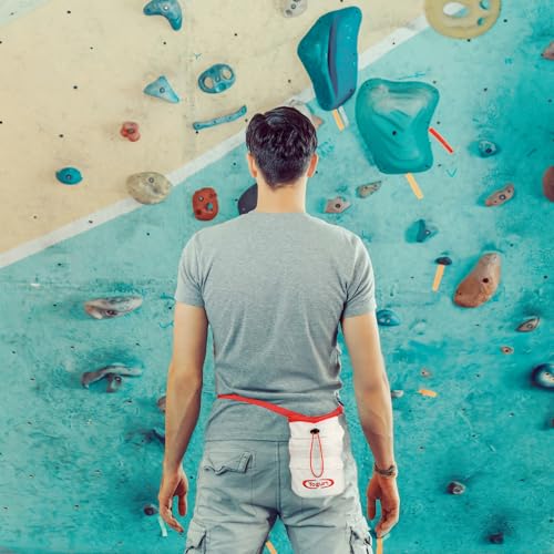 Yogurt Chalk Bag for Rock Climbing & Bouldering - Asian-Inspired Design, Quick-Clip Belt, Brush Holder