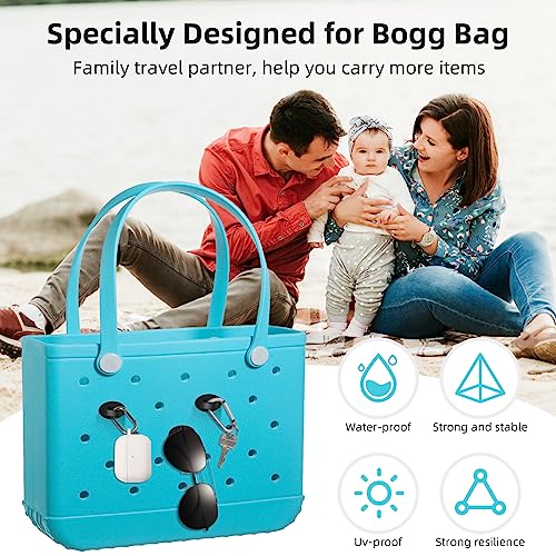 4 Pack Black Hook Charms for Bogg Bag & Southern Beach Bag Key Holder ARSUNOVO