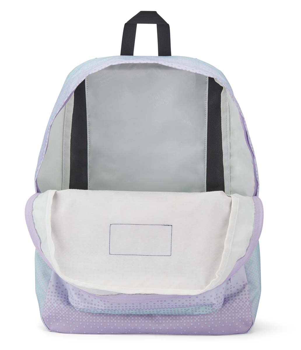JanSport SuperBreak One Backpacks - Durable, Lightweight Bag with 1 Main Compartment, Front Utility Pocket with Built-in Organizer - Premium Backpack, 8 Bit Ombre