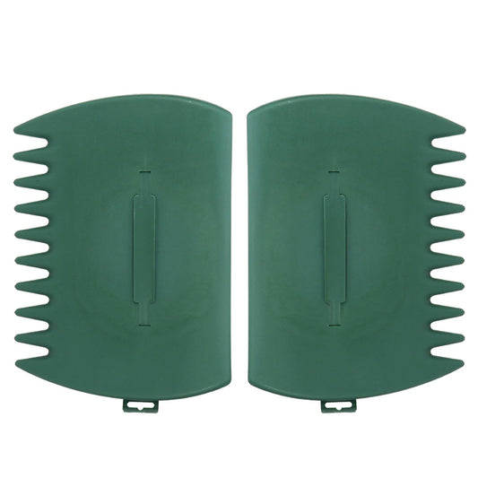 Ragyzity Leaf Scoop Leaves Grabber, 2pcs Handheld Hazelnut Leaf Scoop, Garden and Yard Leaf Scoops Hand Rakes, Plastic Garden Hand Rake Large Leaf Grabber Picking Up Yard Leaves, Grass Clippings
