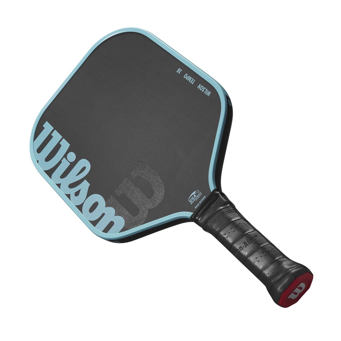 Wilson Tempo 16mm Pickleball Paddle - Grip Size 2-4 1/4", Black/Blue