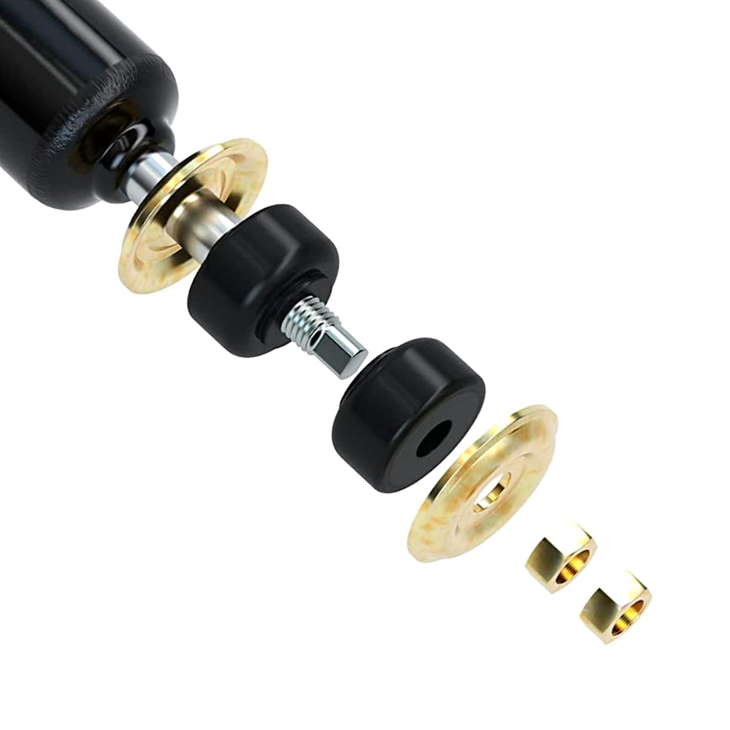 10L0L Golf Cart Front/Rear Shock Absorbers for EZGO TXT 1994+, Replaces OEM# 76418-G01, 70248-G01, 70324-G01, 76419-G01, 2 Pack