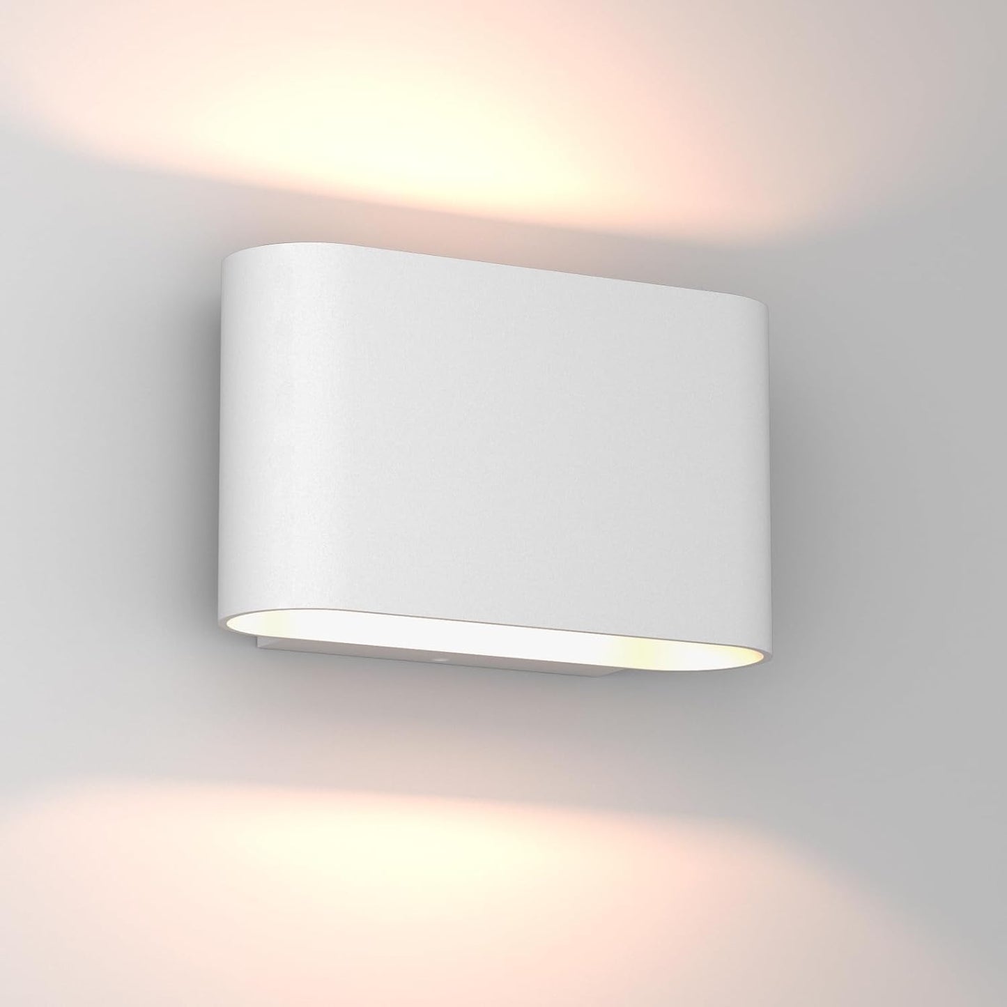 Modern Black LED Wall Sconces Set of 2 - Hardwired Up & Down Indoor Lights for Living Room, Bedroom, Hallway - Warm White 3000K (Includes G9 Bulbs)