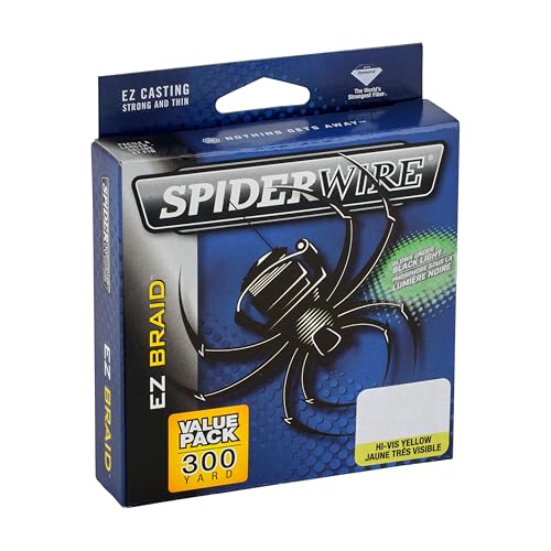 Spiderwire 30lb 300yd Hi-Vis Yellow Fishing Line - Strong, Thin, Sensitive