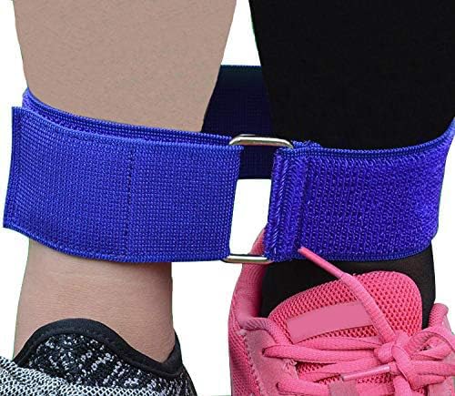 3 Legged Race Bands - 6 Pcs Colorful Elastic Ties for Fun Outdoor Games