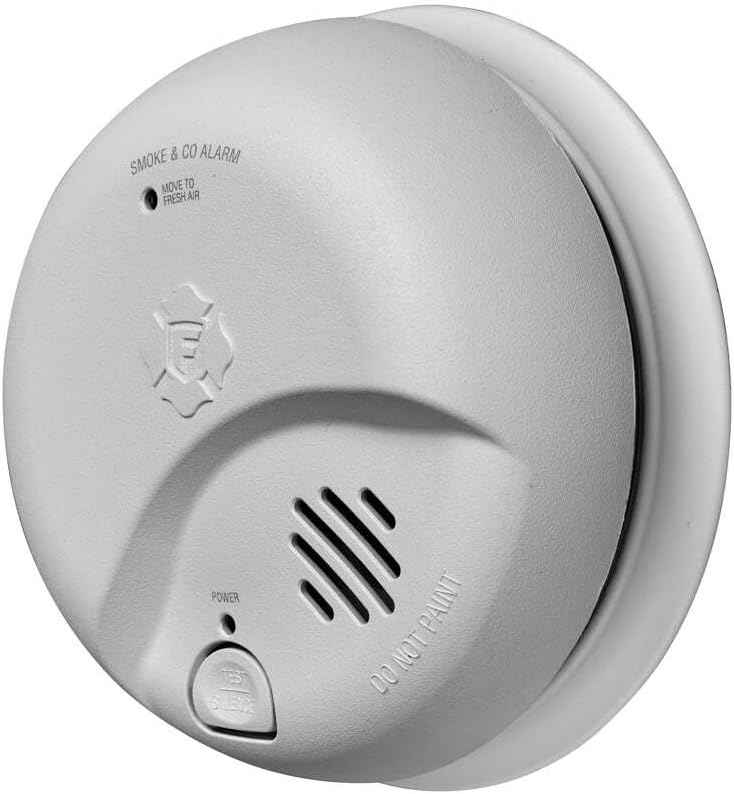First Alert Hardwired Smoke & CO Detector with 10-Year Battery Backup - Ionization Safety