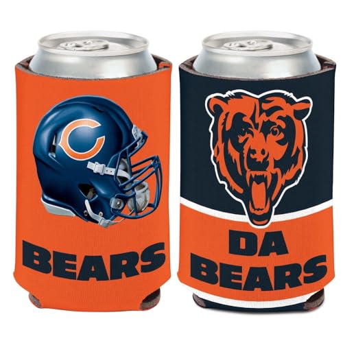 Chicago Bears 12oz Can Cooler - Durable Canvas Drink Sleeve