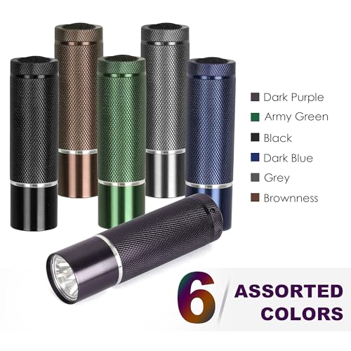 FASTPRO 12-Pack Flashlights Set, Aluminum LED Flashlights with AAA Batteries Included & Pre-Installed, Super Bright 100 Lumen Flashlight for Party Favors, Holiday Gifts, Camping, Hurricane Supplies