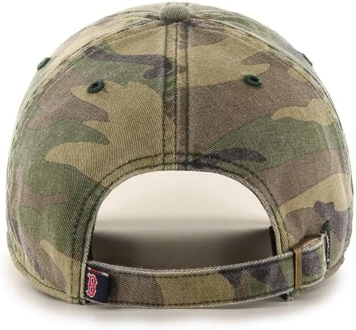 47 MLB Unisex Boston Red Sox Camo Adjustable Cap - One Size