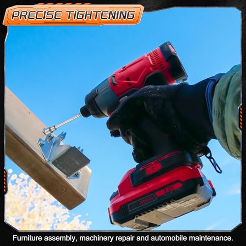 HARFINGTON 3pcs Nut Driver Drill Bit 8mm Metric Impact Socket 1/4" Hex Shank 6" (150mm) Extra Long Magnetic 6-Point Sockets Quick-Change CR-V Steel Bolt Setter for Power Drill Drivers