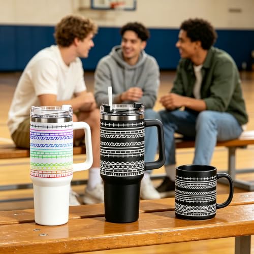 Black 40oz Insulated Stainless Steel Travel Tumbler with Lid & Straw
