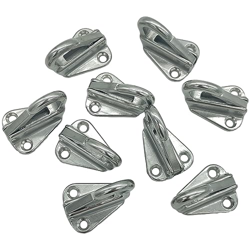 316 Stainless Steel Boat Fender Hanger Hooks – 4 Pack Heavy-Duty Safety Clip Snap Attach