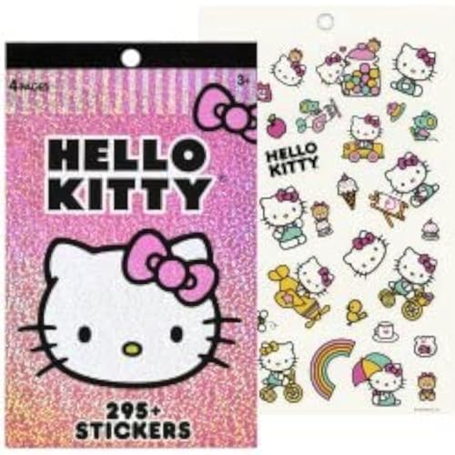 Character Sticker Pad, 4 Sheets with 300+ Stickers for Kids Party Favors
