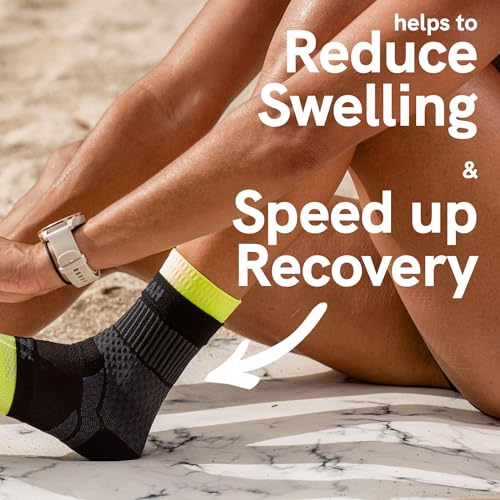 Zensah Ankle Support - Compression Ankle Brace - Running, Soccer, Sports - Ankle Sleeve Helps Sprains, Tendonitis, Pain