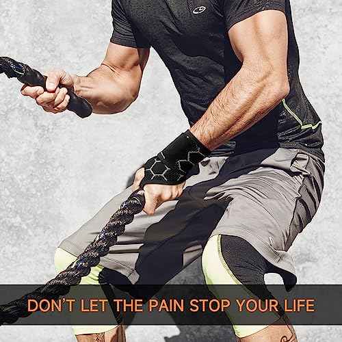 Sport Slim Wrist Wrap - Wrist Brace for Carpal Tunnel Relief, Neoprene-Free Compression Wrist Support for Workout, Adjustable Wrist Guards Fit Right Left Hand(Black, 2 Pack)