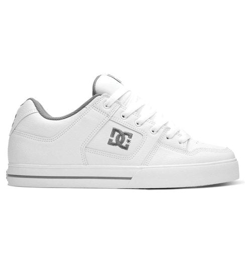 DC mens Pure Skateboarding Shoe, White/Battleship/White, 10 US