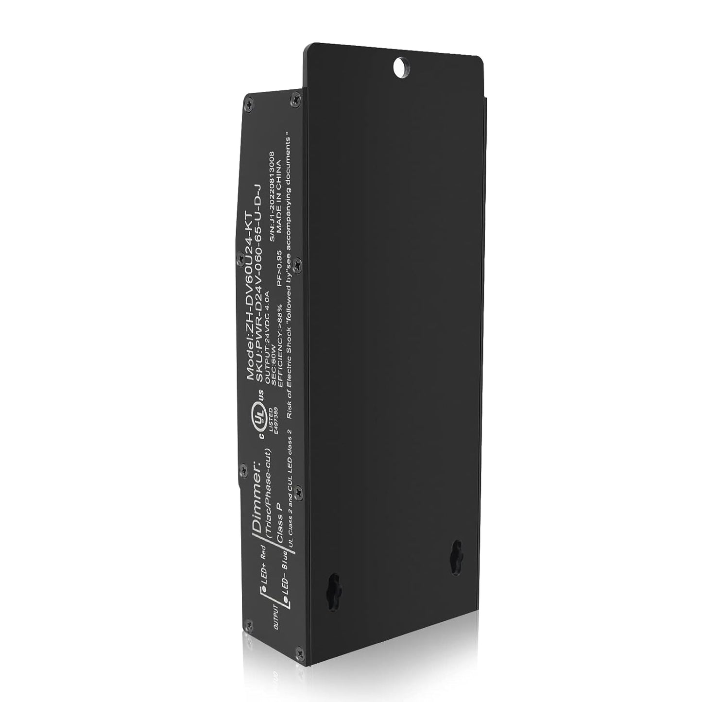 60W Dimmable LED Driver - Triac Power Supply for LED Lights, Waterproof IP67, UL Listed