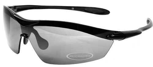 JiMarti Polarized P49 Sports Fashion Sunglasses TR90 Frame (Black & Smoke)