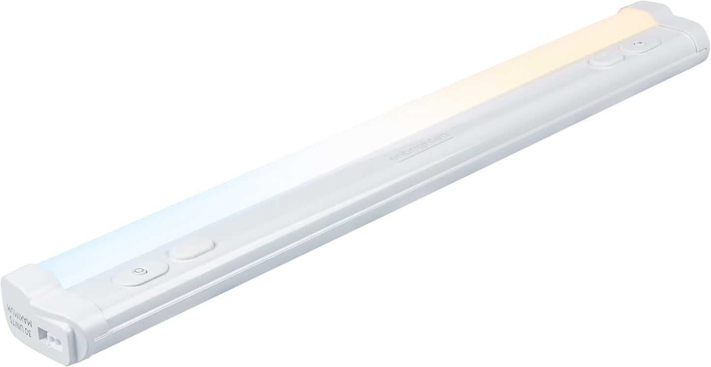 Enbrighten 24-Inch Dimmable Under Cabinet Lights - 1560 Lumens, 5 White Settings, Linkable Kitchen Lighting