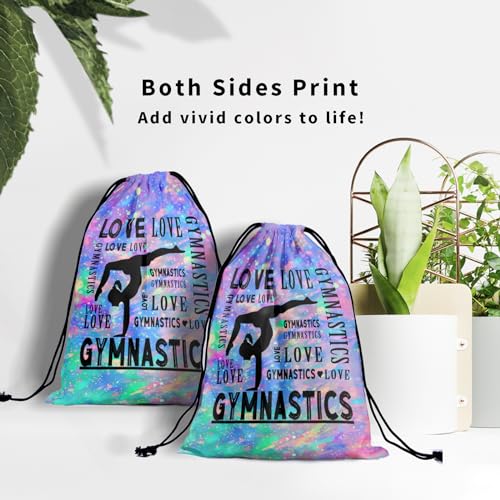 Giwawa Abstract Love Gymnastics Grip Bag Purple Blue 9.25 x 12 in