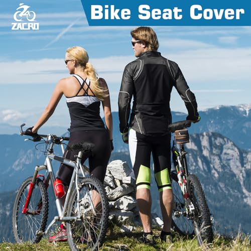 Waterproof Bike Seat Cover - 2 Pack Cushion Protector for City Bikes 10.8"x10.2"