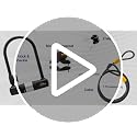 Heavy Duty Bicycle U Lock with Cable - Secure Bike Lock for Road, Mountain & Electric Bikes