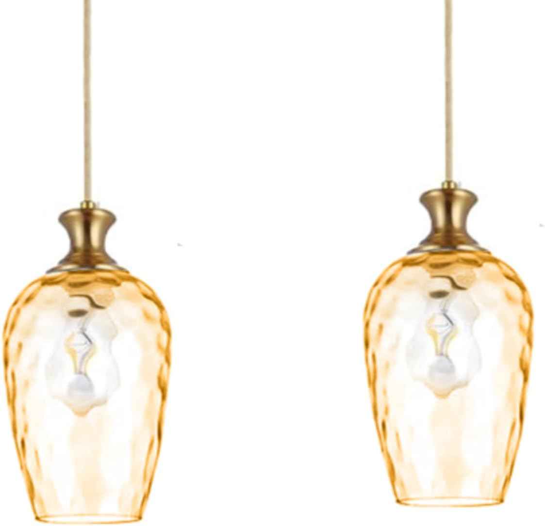 Brushed Nickel Glass Pendant Light Fixture - Modern 1-Light Hanging Lamp for Kitchen Island & Dining Room