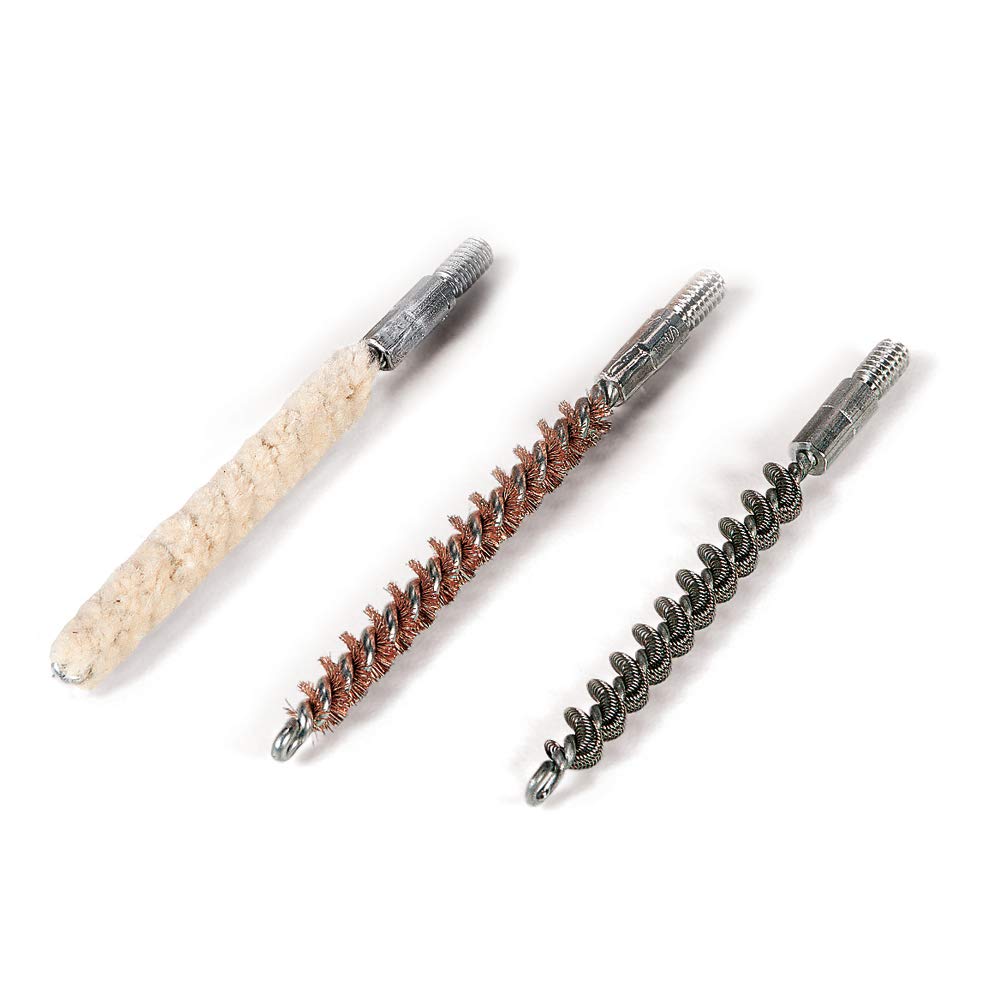 Hoppe's 3-Pack Phosphor Bronze Brush/Swab Kit for 30 Caliber Rifle, Card