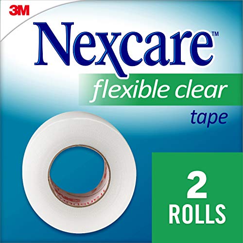 Medical Tape - 2 Rolls of 1-Inch x 10-Yards Waterproof Clear Tape