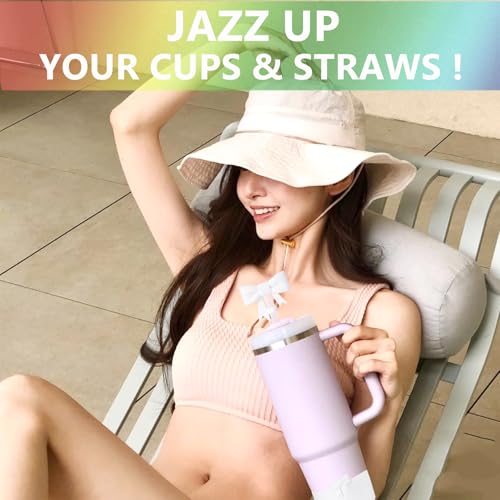 Silicone Tumbler Accessory Set: Handle Strap, Straw Covers & Boot - White