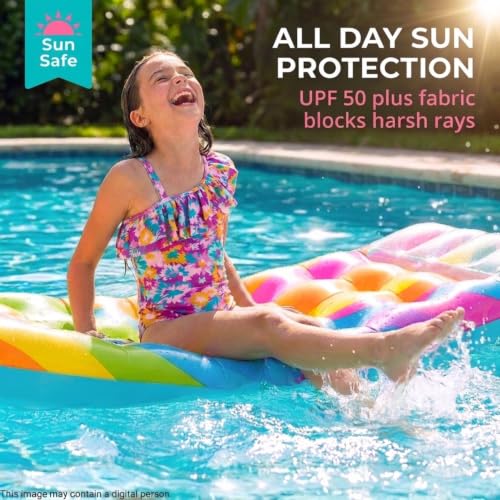 Kanu Surf Girls Morgan Floral Ruffle One-Shoulder 1-Piece Swimsuit River Purple XS-XL