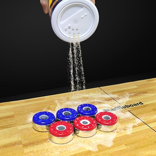 Shuffleboard Sand Powder Set - 2 Cans Medium Speed with Brush & Pan
