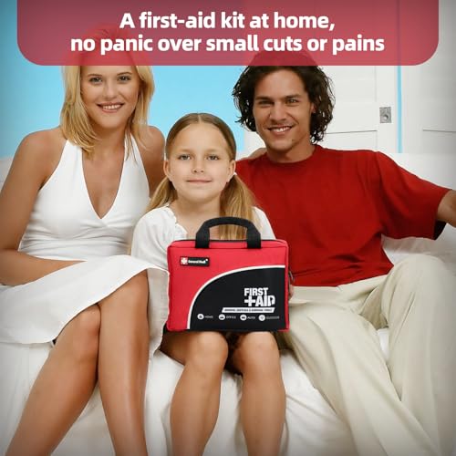 160-Piece First Aid Kit - Compact and Lightweight Emergency Supplies