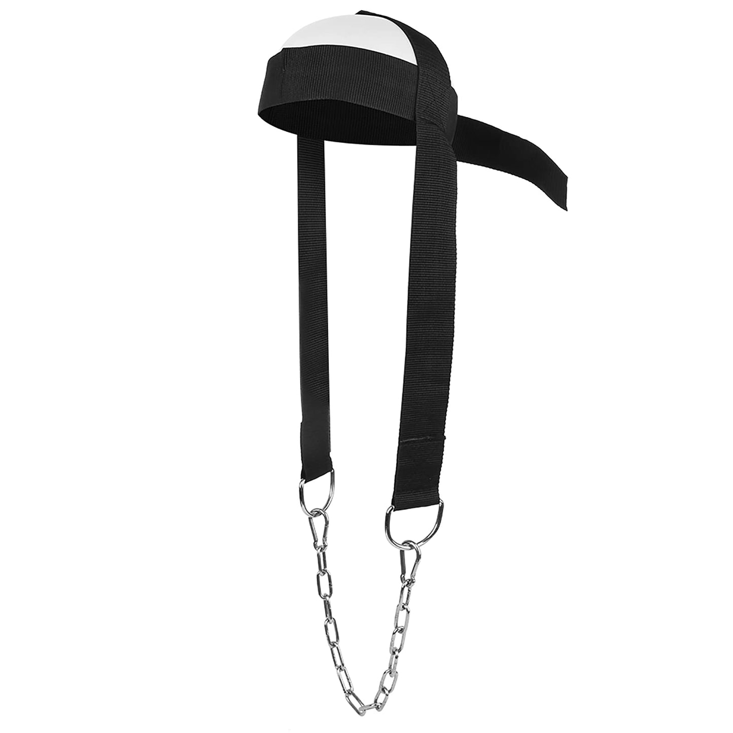 Tiiyee Fitness Neck Harness, Head Harness Neck Training Exerciser Weight Lifting Strength Trainer with Adjustable Strap and Steel Chain for Strengthening Workout Equipment Home Gym Use Men Women