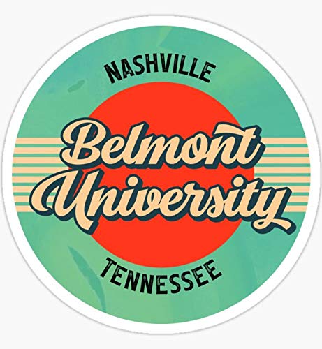 Retro Belmont University Logo Sticker - Auto, Wall, Laptop