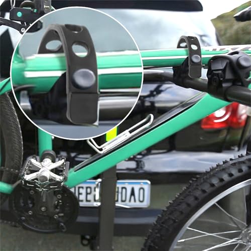 12 Pack Bicycle Wheel Rack Straps - Rubber Bike Tie Down Straps for Outdoor Use