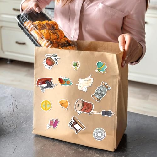 Sewing Tailoring Themed Vinyl Stickers Pack 50pcs for Scrapbooking Journals Crafting DIY Projects Enthusiasts and Crafters Bedroom Water Bottles Laptop Kids Teens Adults