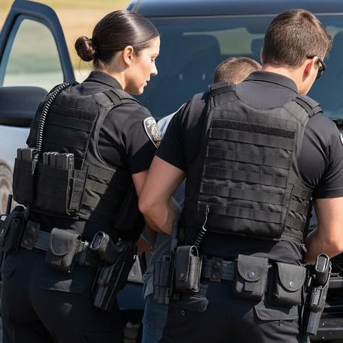 8PCS Heavy-Duty Tactical Belt Keepers with Double Snaps