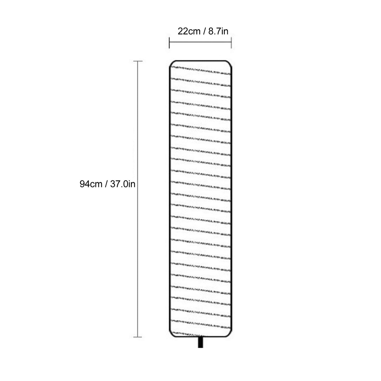 Rice Paper Floor Lamp Shade, Paper Floor Lampshade Light Accessories, Foldable Rice Paper Lamp Replacement Shade, Light Bulb Cage Guard for Living Room, 37 Inch