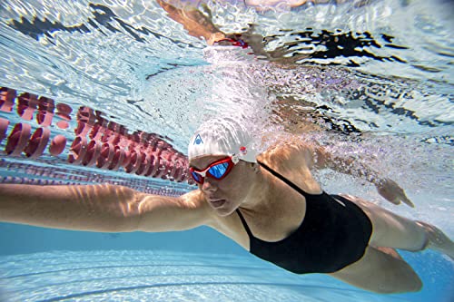 Aqua Sphere Kayenne Adult Swim Goggles - Transparent Silver & Petrol Smoke, 180-Degree Distortion-Free Vision