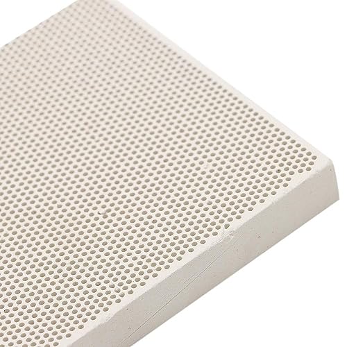 Honeycomb Ceramic Soldering Board, Quartz, 13.7*9.7*1.3cm, Jewelry Soldering, 1pc, 108g, LCD/LED Display, Soldering Station, Model S