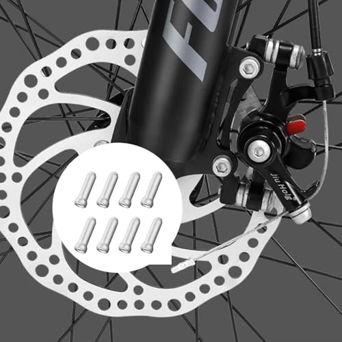 Aluminum Alloy Bicycle Cable End Caps - 100pcs Set for Brake & Gear Cables