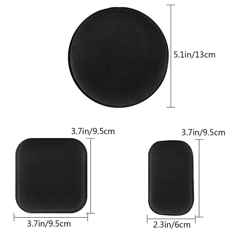 Aoutacc Universal Airsoft Helmet Pads, Helmet Replacement Foam Padding Kits Set Accessories Mats for Fast-Style/Mich/ACH/PASGT Helmet (Black-2 Sets)