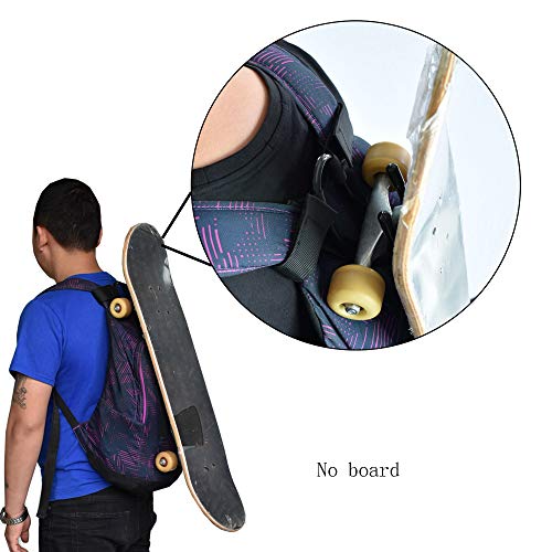 Skateboard Backpack Hook Carrier - Adjustable Hanger for Cruisers