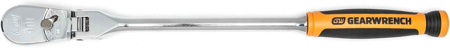 GEARWRENCH 3/8" Drive 90 Tooth Flex Teardrop Ratchet with Cushion Grip - Model 81210T