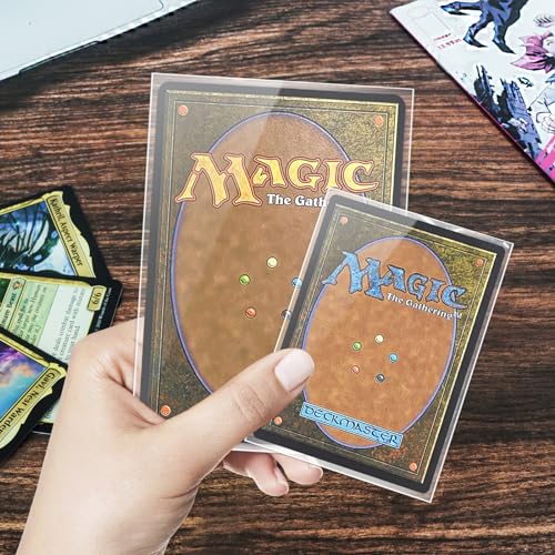 Oversized Card Sleeves 91x130mm - 50 Pack Clear Protective Jumbo Sleeves