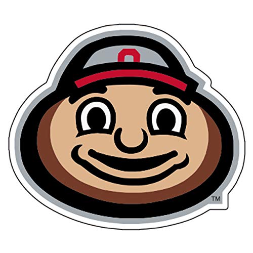 Ohio State University Brutus Face Decals - 4 Inch